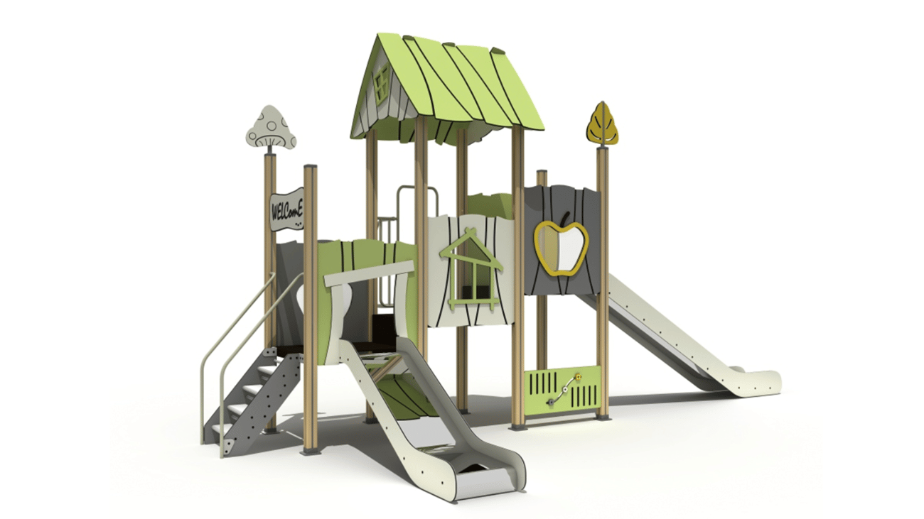 Compact Laminate Panels Playground Equipment - 2