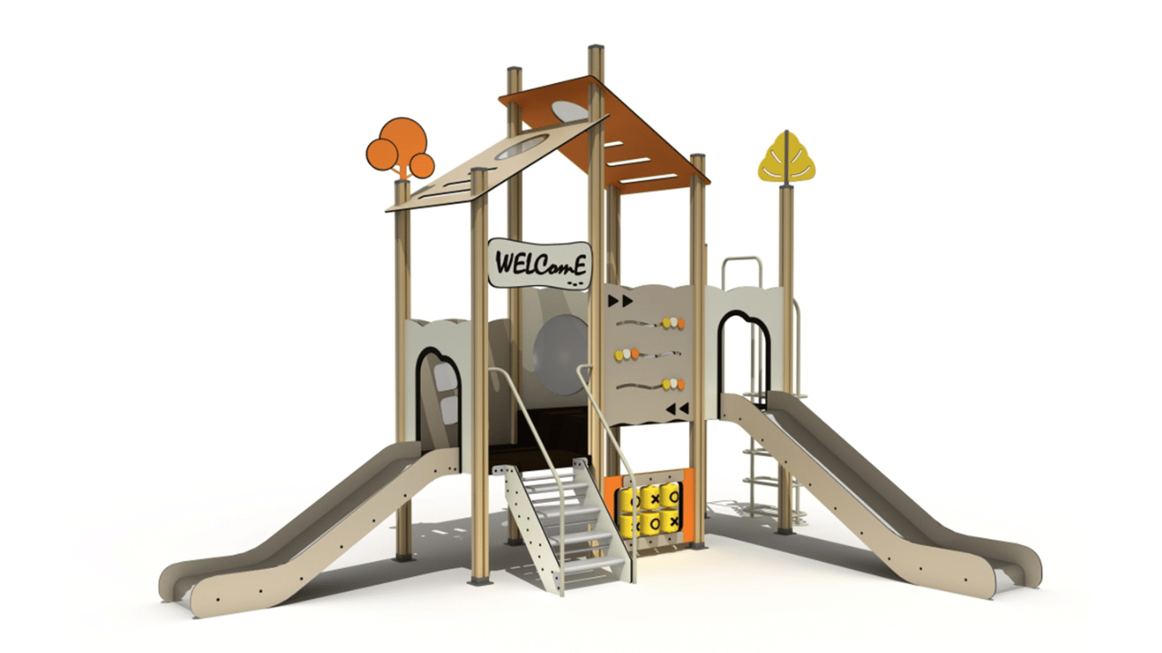 Compact Laminate Panels Playground Equipment - 3