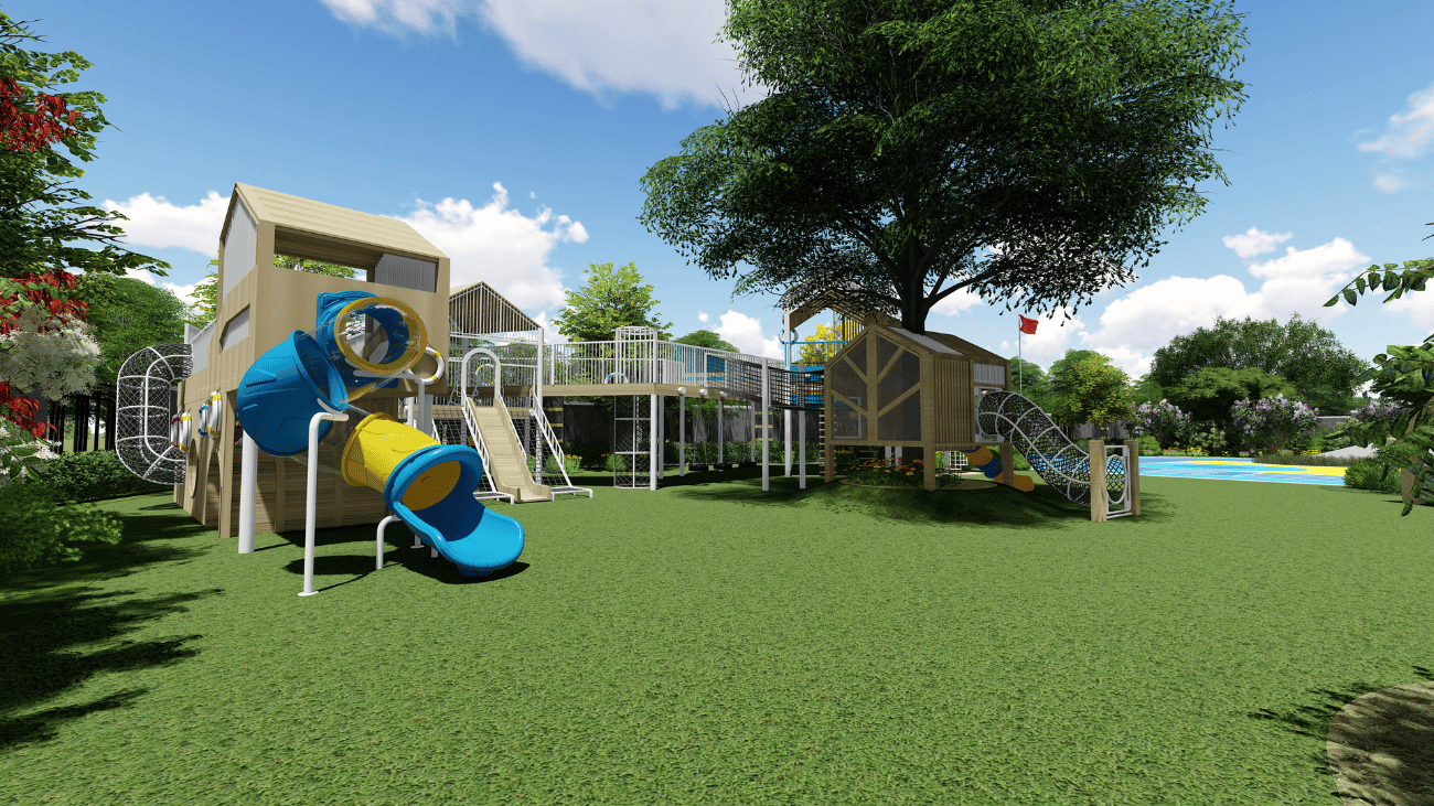 Kindergarten Series Plan 2-4 Playground Equipment