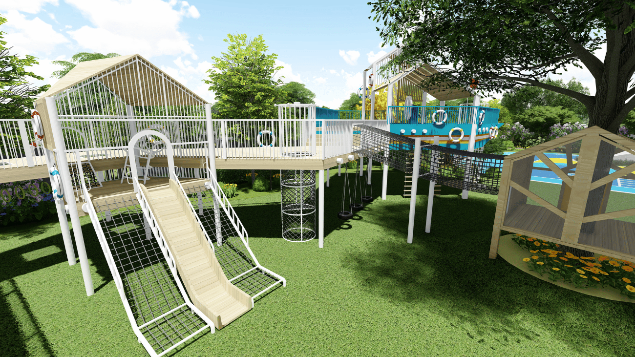 Kindergarten Series Plan 2-6 Playground Equipment