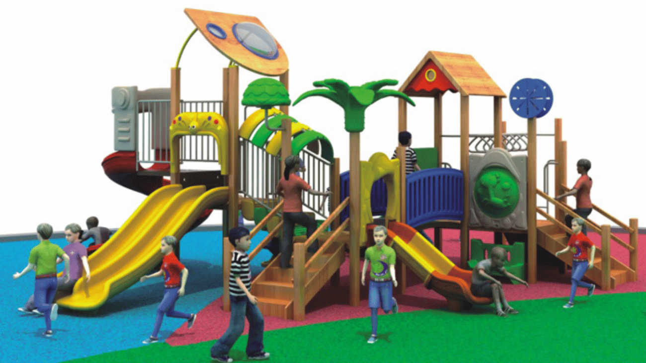 Wooden Playground Equipment - 1