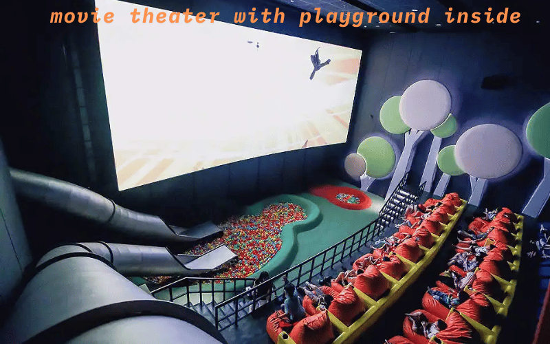 movie theater with playground inside