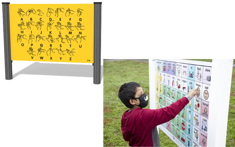 Inclusive play signs - Playground Equipment Signs