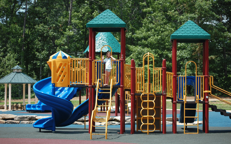 how large is a small playground