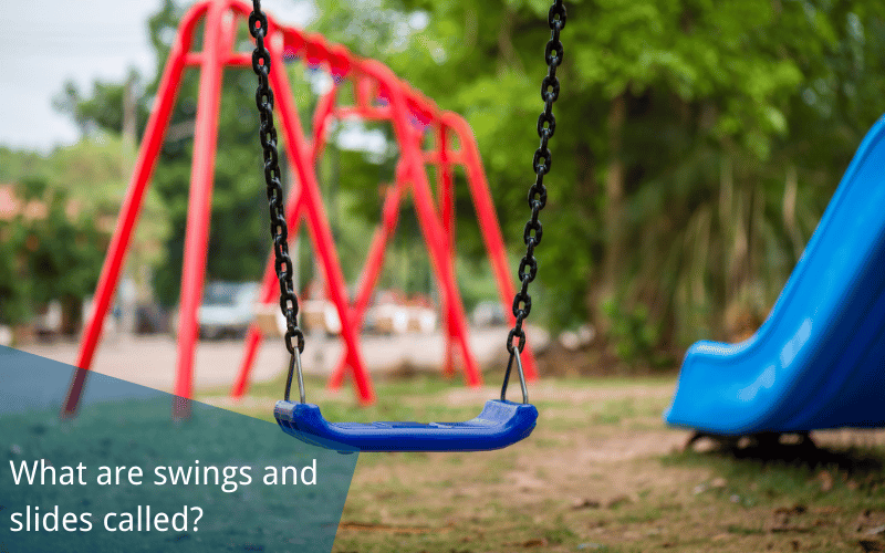 what are swings and slides called