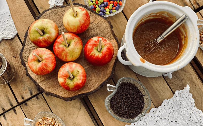 Apple Picking and Making Caramel Apples