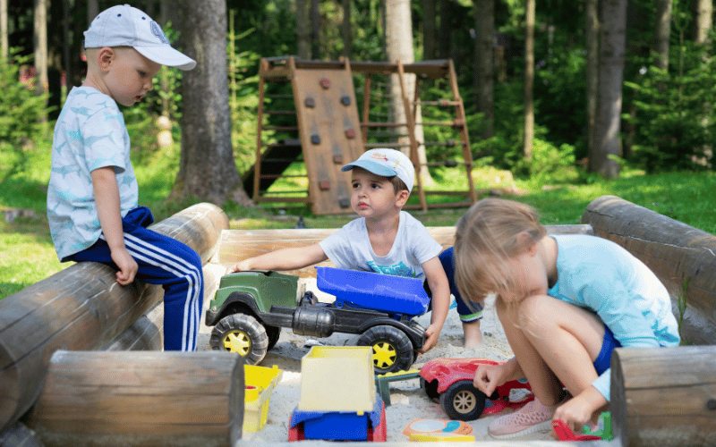 Free play can help develop children's social skills.