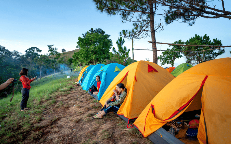 Outdoor Adventures: Camping and Skiing