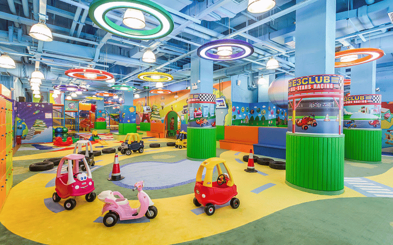 indoor playground in shopping mall