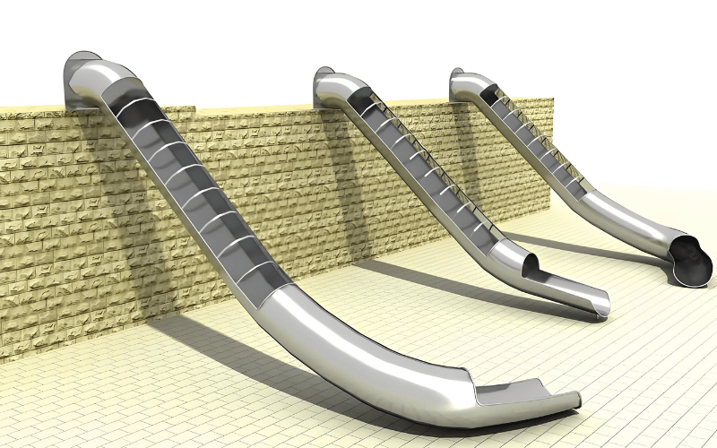 Stainless Steel Playground Slide