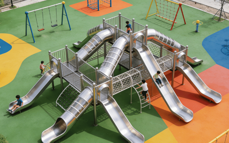 The distinction of our stainless steel slide The distinction of our stainless steel slide