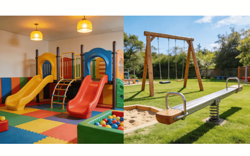 Indoor vs Outdoor Playground Equipment Pros & Cons