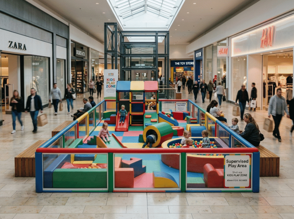 Play area inside a shopping mall Play area inside a shopping mall