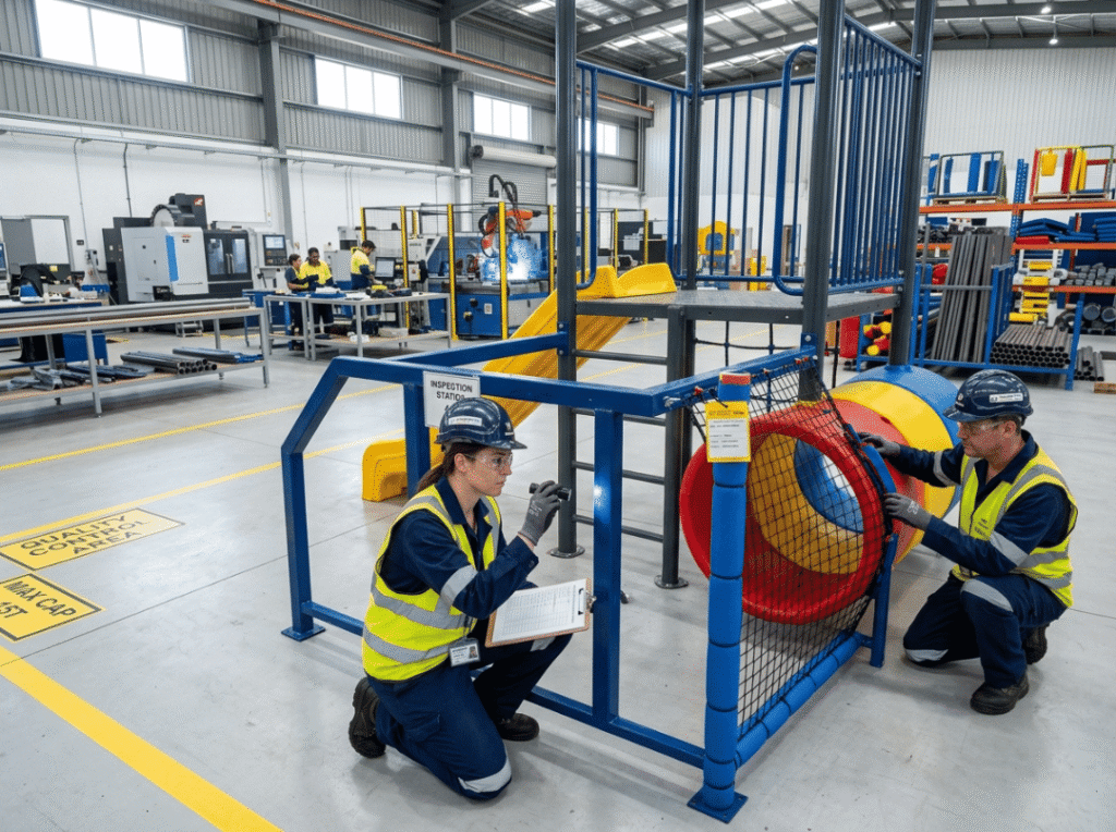 Playground equipment factory inspection Playground equipment factory inspection