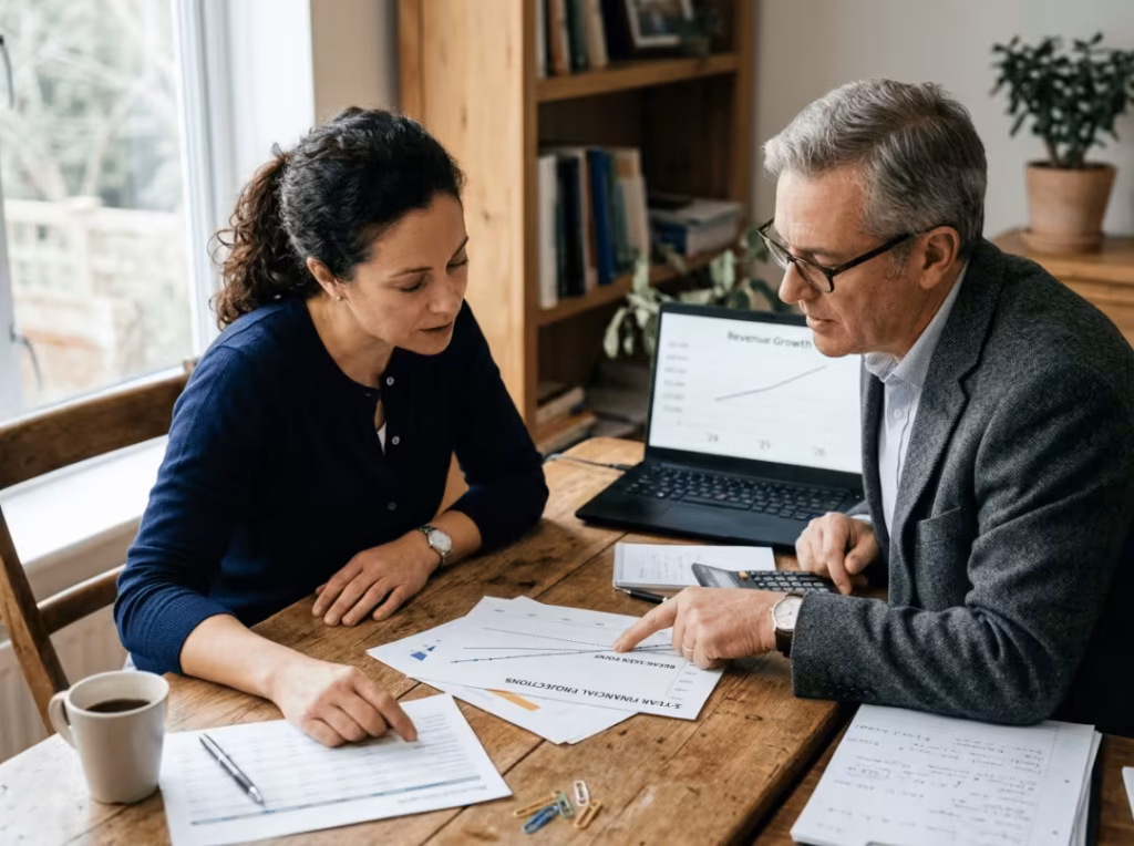 Reviewing three year financial projections Reviewing three year financial projections