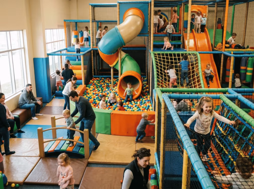 Busy indoor playground Busy indoor playground