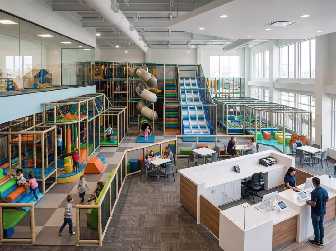 commercial indoor playground interior
